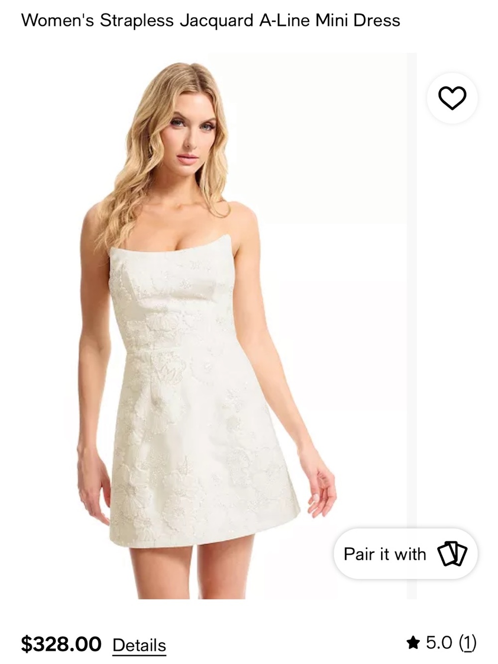 Dress the Population Jacquard Mini Dress